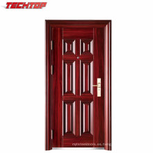 TPS-063 Morden House Steel diseño de puerta con transferencia de calor color madera